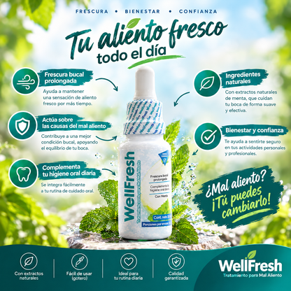 WellFresh: Frescura bucal durante todo el día
